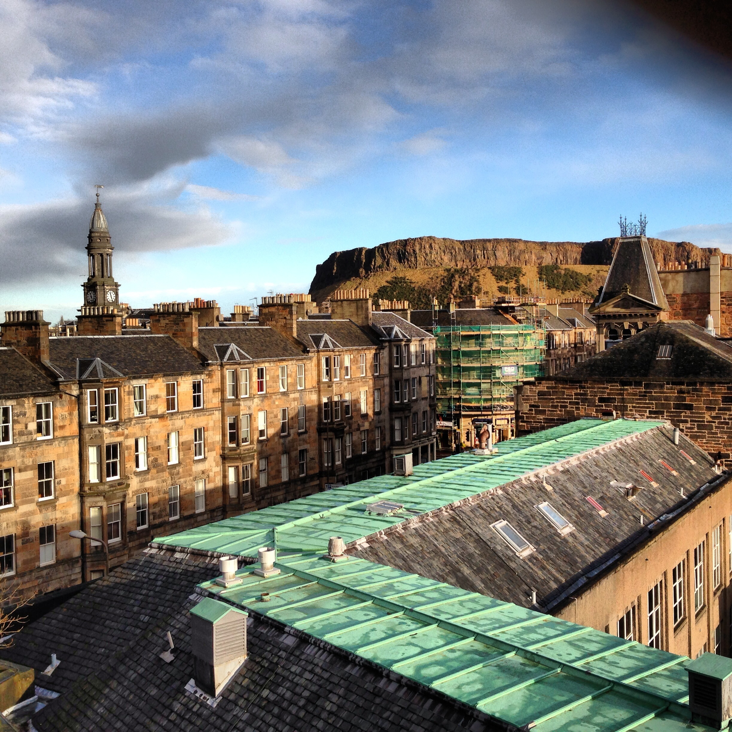 View of Arthur's Seat from the TechCube